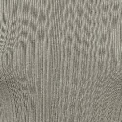 مملوكة مسبقًا فستان هيرفي ليجي رمادي محبوك مضلع بأكمام مربوطة صغير جدًا