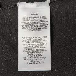 مملوكة مسبقًا فستان سهرة هيرفي ليجري ميتاليك رمادي بأكمام طويلة صغير