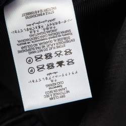 Pre Owned فستان هيرفي ليجي ضيق ثنيات تريكو وتول أزرق داكن XS