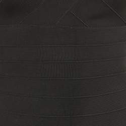 Pre Owned فستان ميني باندج جيرسي هيرفي ليجي فيروز مقاس صغير جدا