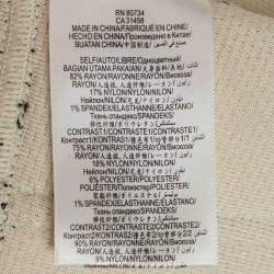 Pre Owned Herve Leger Black Textured Knit Crop Cape Jacket S