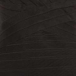 Pre Owned فستان ماكسي فليرد كايين بنيتاج أسود هيرفي ليجي مقاس متوسط