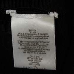 Pre Owned فستان ماكسي فليرد كايين بنيتاج أسود هيرفي ليجي مقاس متوسط