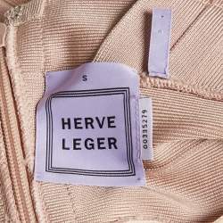 Pre Owned فستان هيرفي ليجي بانديدج تريكو بيج ستيلا صغير - سمول