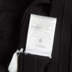 Pre Owned Herve Leger Black Knit Bandage Tank Top S