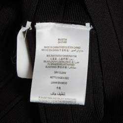 Pre Owned Herve Leger Black Knit Bandage Tank Top S