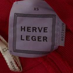 مملوكة مسبقًا فستان باندج هيرفي ليجي وردي مزيج رايون ضيق قصير صغير جدًا