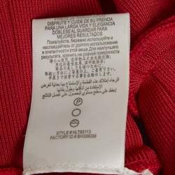 مملوكة مسبقًا فستان باندج هيرفي ليجي وردي مزيج رايون ضيق قصير صغير جدًا