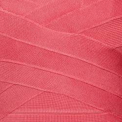 Pre Owned Herve Leger Blush Peach Sleeveless Bandage Dress S
