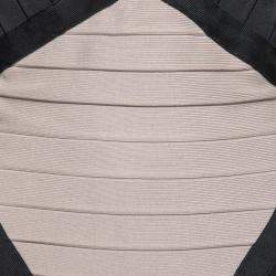 Pre Owned فستان هيرفي ليجي بانديدج تريكو كتل لونية رقبة حمالات S