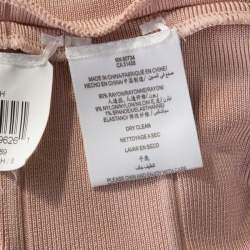 Pre Owned فستان بانديدج هيرفي ليجي ليليث بيج بسحاب أمامي  S