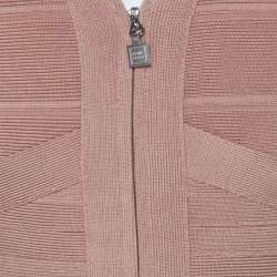 Pre Owned فستان بانديدج هيرفي ليجي ليليث بيج بسحاب أمامي  S