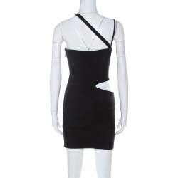 Herve Leger Black Bandage Cutout Vivien Mini Dress XS