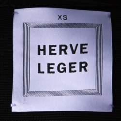 Herve Leger Black Bandage Cutout Vivien Mini Dress XS