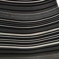 Herve Leger Bicolor Striped Sandra Bandage Dress M