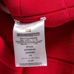 Herve Leger Fuchsia Karen Long Bandage Dress L 