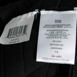 Herve Leger Black Cutout Detail Bandage Top S
