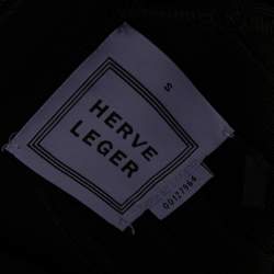 Herve Leger Black Cutout Detail Bandage Top S
