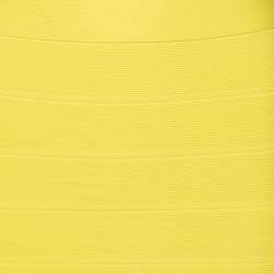 Herve Leger Yellow Bandage Convertible Strap Bodycon Dress M