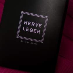 Herve Leger Pink Bandage Cap Sleeve Muriel Bodycon Dress XS