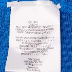 Herve Leger Blue Bandage Sleeveless Bodycon Gown XS