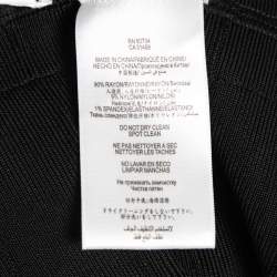 مملوكة مسبقًا Herve Leger Black Textured Knit Strapless Bandage Mini Dress XS