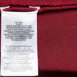 Herve Leger Burgundy Stretch Knit Bandage Top S