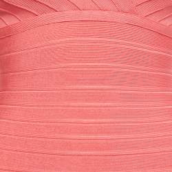 Herve Leger Pink Bandage Knit Kelis Midi Dress S
