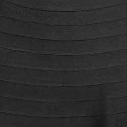 Herve Leger Black Bandage Knit Mini Skirt M