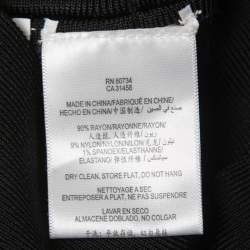 Herve Leger Black Knit Sleeveless Bandage Dress XS