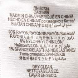 مملوكة مسبقًا Herve Leger Light Pink Studded Scalloped Bandage Knit Dress S