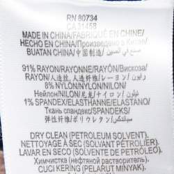 Pre Owned Herve Leger Black Knit Sleeveless Midi Bodycon Dress S