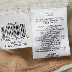 Herve Leger White Knit Gisele Bandage Midi Dress XS