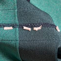 مملوكة مسبقًا Herve Leger Aqua Green Gradient Knit Amee Bandage Dress XS