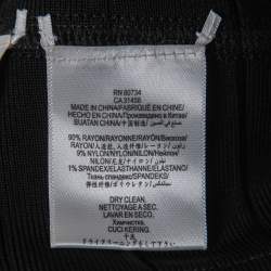 Pre Owned Herve Leger Black Bandage Knit Pencil Skirt XS