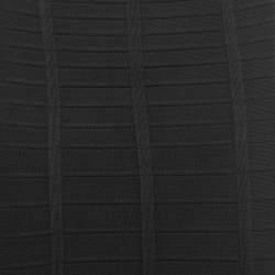 Pre Owned Herve Leger Black Bandage Knit Pencil Skirt XS