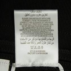 Pre Owned Herve Leger Black Knit Sleeveless Short Bandage Dress S