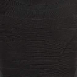 Herve Leger Black Bandage Knit Bodycon Dress S