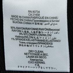 مملوكة مسبقًا Herve Leger Black Knit Metal Detail Bandage Top S