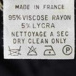 Pre Owned Herve Leger Black Stretch Knit Halter Neck Bodycon Mini Dress S