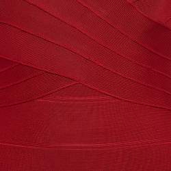 Herve Leger Red Bandage Knit Sleeveless Mini Dress S