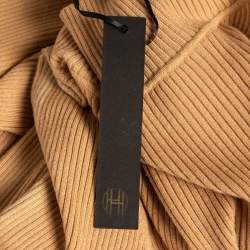 House of Harlow 1960 x Revolve Brown Rib Knit Turtleneck Bodycon Dress M