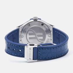 Hublot Blue Titanium Rubber Classic Fusion 581.NX.7170.LR Women's Wristwatch 33 mm