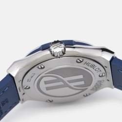 Hublot Blue Titanium Rubber Classic Fusion 581.NX.7170.LR Women's Wristwatch 33 mm