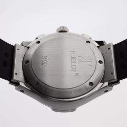 Hublot Customised Blue Diamond Stainless Steel Elegant MDM 1810.1 Automatic Men's Wristwatch 40 mm 