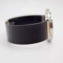 Hublot Black Customised Diamond Stainless Steel Classic Depose Quartz Women's Wristwatch 36 mm