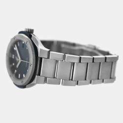 Hublot Navy Blue Titanium Classic Fusion 585.NX.7170.NX Automatic Women's Wristwatch 33 mm