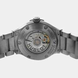 Hublot Navy Blue Titanium Classic Fusion 585.NX.7170.NX Automatic Women's Wristwatch 33 mm