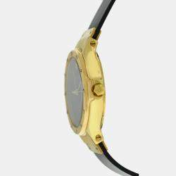Pre Owned Hublot Black 18k Yellow Gold MDM 139 10 3 Quartz Women's Wristwatch 27 mm