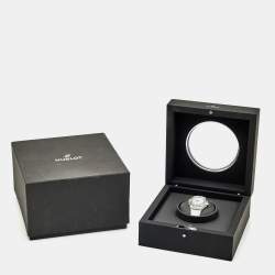Pre Owned Hublot Big Bang One Click 485.SE.2010.RW.1604 White Dial Stainless Steel Resin Diamond Rubber Women's Wristwatch 33 mm